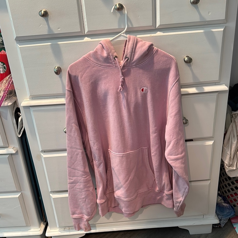 Champion Light Pink Pullover Hoodie